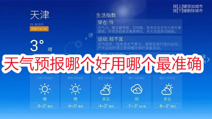 天气预报哪个好用哪个最准确