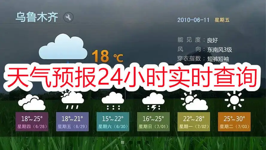 天气预报24小时实时查询