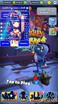 黑客Menu菜单SubwaySurf雪地版图1